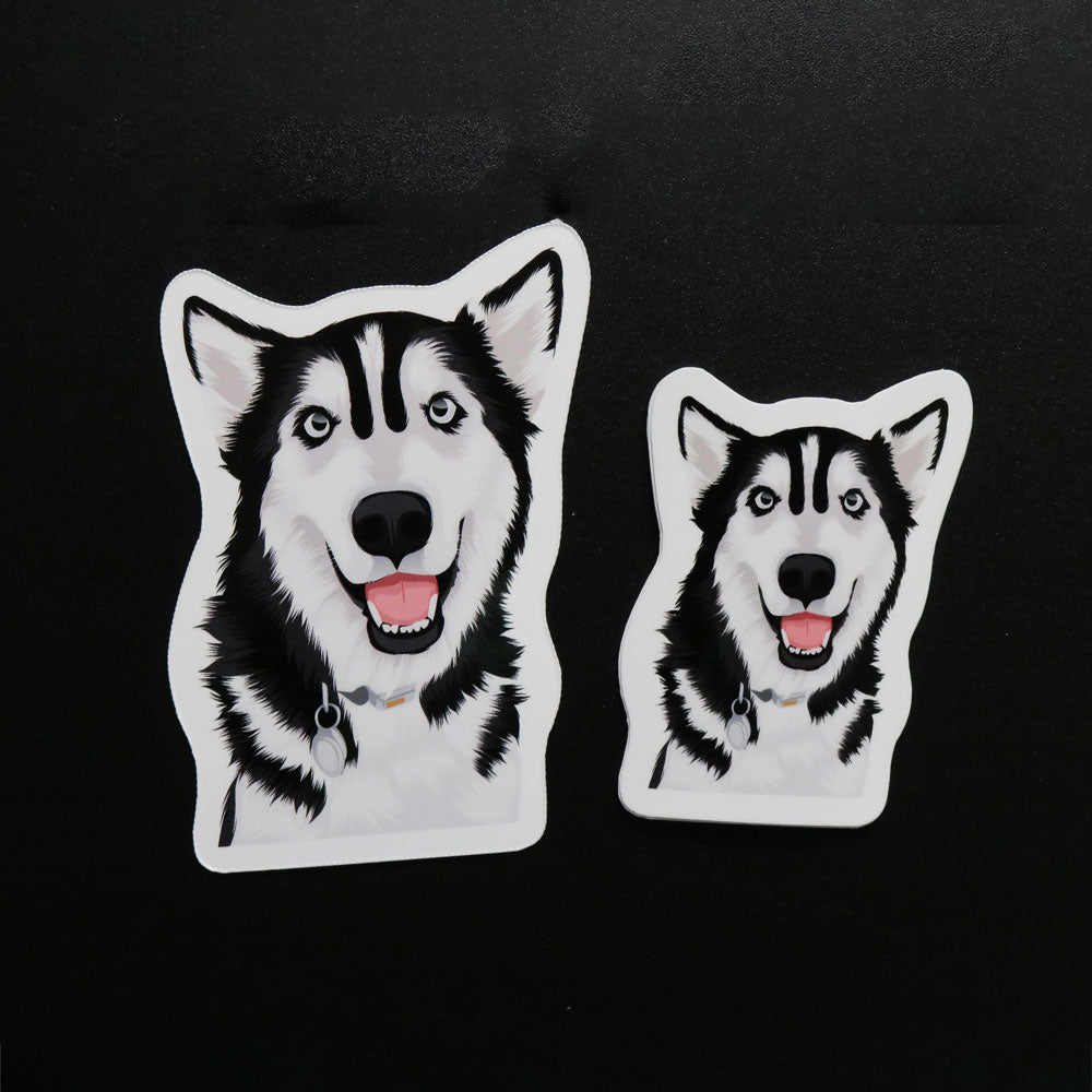 Personalized Dog Face Stickers