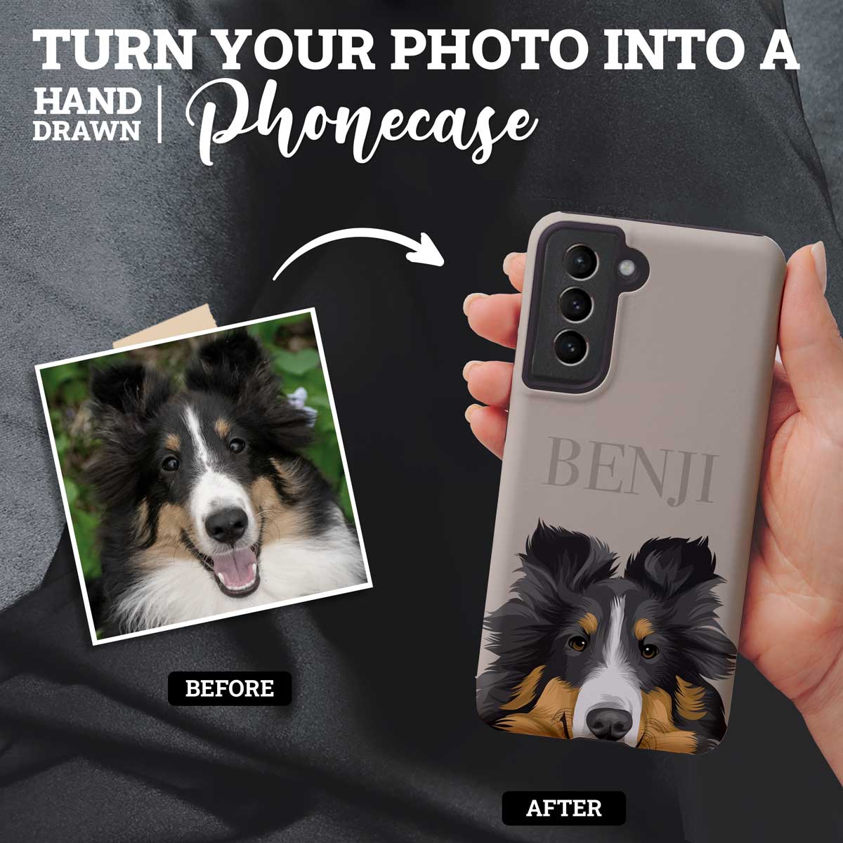 Custom Dog Peek Phone Case