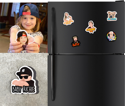 Turn Photos into Custom Drawn Magnets