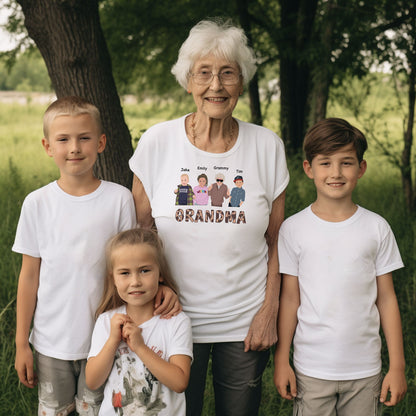 Custom Grandma & Grandkids Shirt