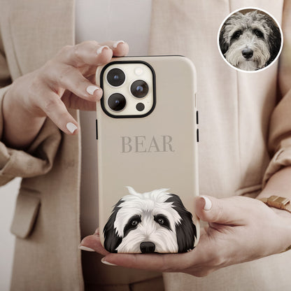 Custom Dog Peek Phone Case